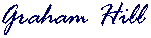 Graham Hill - Image of signature.