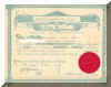Thumbnail image of my father's HBH share certificate. Click here for a larger image that will open a new window. 