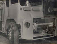 Small image of Routemaster RM3 under construction. Click here for a larger image that will open a new window. cab_panelled_os.jpg (67547 bytes)