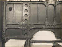 Small image of Routemaster RM3 under construction. Click here for a larger image that will open a new window. front_bulkhead_interior_structure_ns.jpg (73549 bytes)