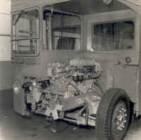 Small image of Routemaster RM3 under construction. Click here for a larger image that will open a new window. front_unit_assembly_without_radiator.jpg (93808 bytes)