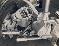 Small image of Routemaster RM3 under construction. Click here for a larger image that will open a new window. independent_front_suspension_steering_column_and_linkage_os.jpg (84790 bytes)