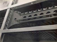 Small image of Routemaster RM3 under construction. Click here for a larger image that will open a new window. inter-roof_hoopstick_pillar_connection.jpg (60159 bytes)