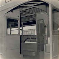 Small image of Routemaster RM3 under construction. Click here for a larger image that will open a new window. partition_and_staircase.jpg (80766 bytes)