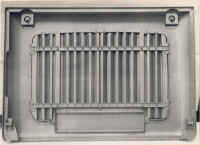Small image of Routemaster RM3 under construction. Click here for a larger image that will open a new window. radiator_grill_rear.jpg (60631 bytes)